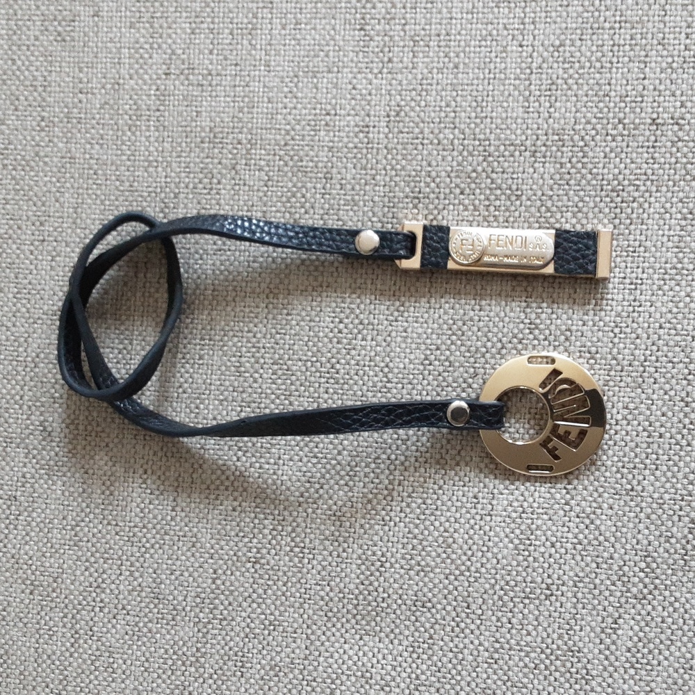 Fendi bag charm logo